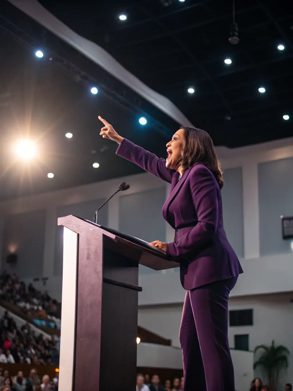A dynamic speaker presenting to an attentive audience during a Platinum Innovations leadership excellence workshop, emphasizing emotional intelligence.